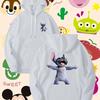 Disney Star Baby Stitch Pattern Men's Hoodie Autumn Winter Casual Oversized Unisex Pullover Sweatshirt Tracksuit Clothing Hoody