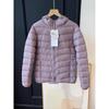 White duck down women's hooded soft, comfortable and warm, fashionable and light down jacket, winter