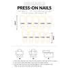 24PCS French Pink Glossy Tip Press On Nails Long Lasting Safe Material Waterproof False Nails for Women Girls Manicure DIY