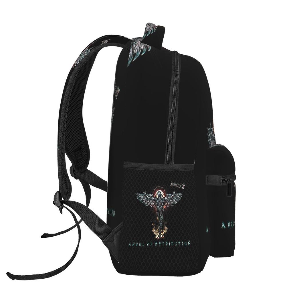 Judas Priest Angel Of Retribution 1 Rucksack Schüler Jungen Mädchen Schultasche Kinder Schultasche Laptop Umhängetaschen für Männer Frauen