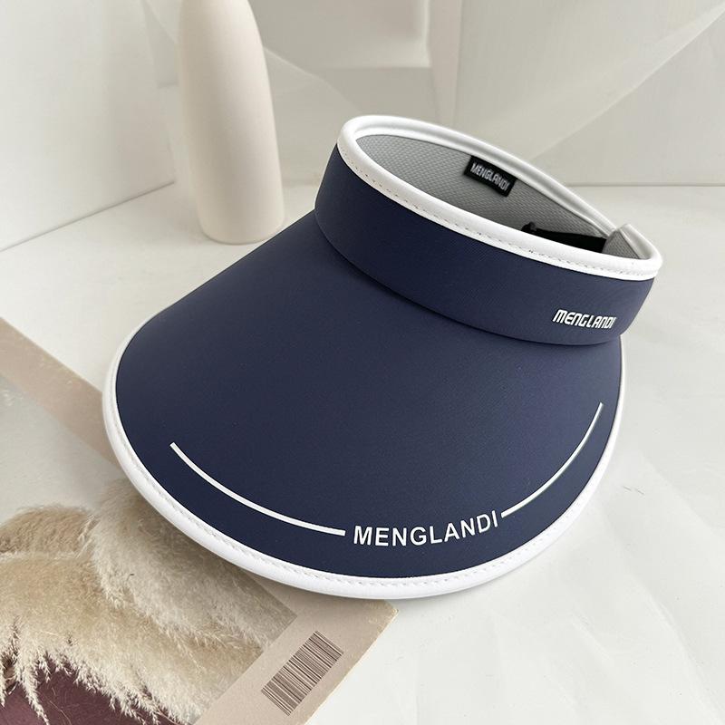 New empty top sunscreen cap UV protection summer ice silk vinyl sun hat cycling big brim sun hat