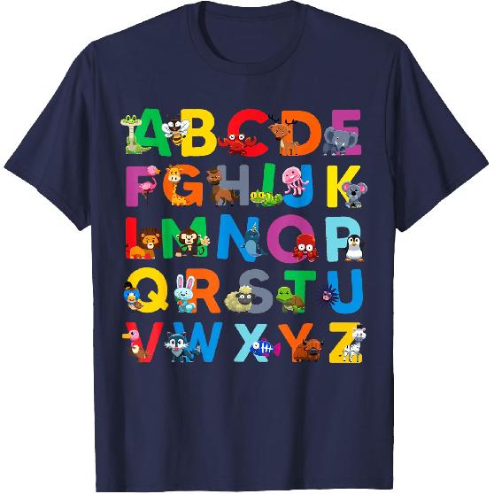 Zoo Animal Alphabet ABCs Animals Learning A-Z ABC Letters T-Shirt