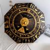 Golden Totem  pattern, automatic folding umbrella, portable and foldable design, 8 ribs, a Christmas or birthday gift.