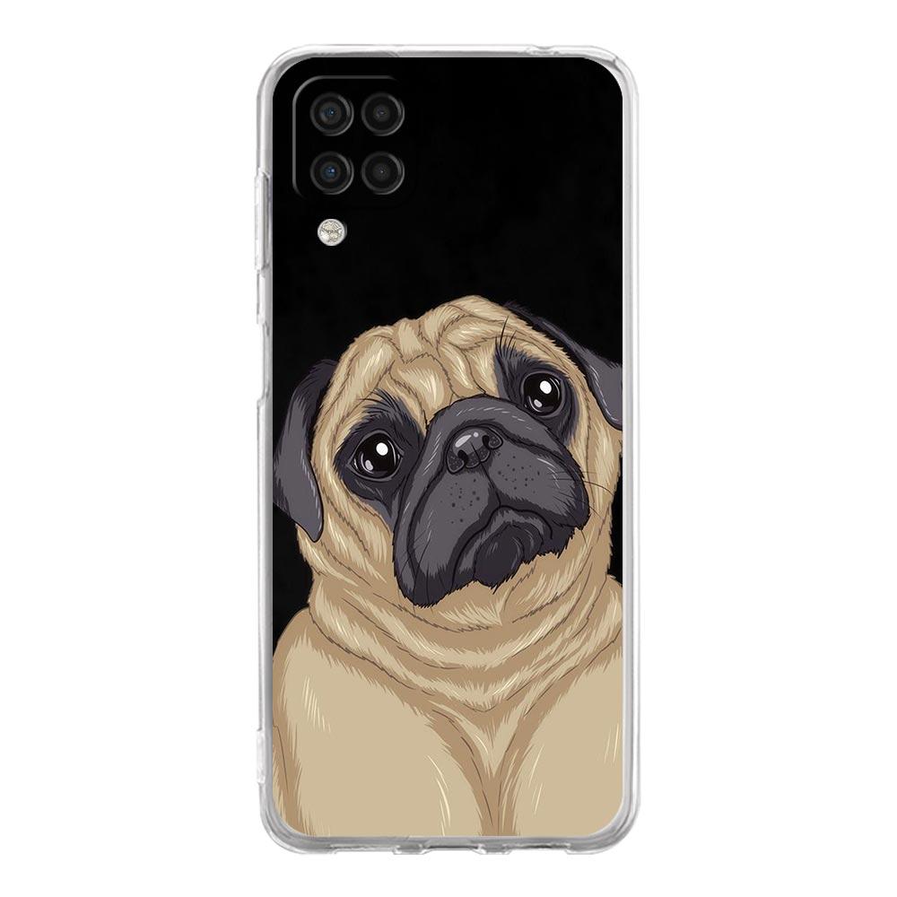 Cute Pug Dog Phone Case For Samsung Galaxy A13 A33 A35 A55 A73 A53 A23 A51 A71 A21S A12 A31 A41 A05s A03S A15 A25 A32 5G Cover