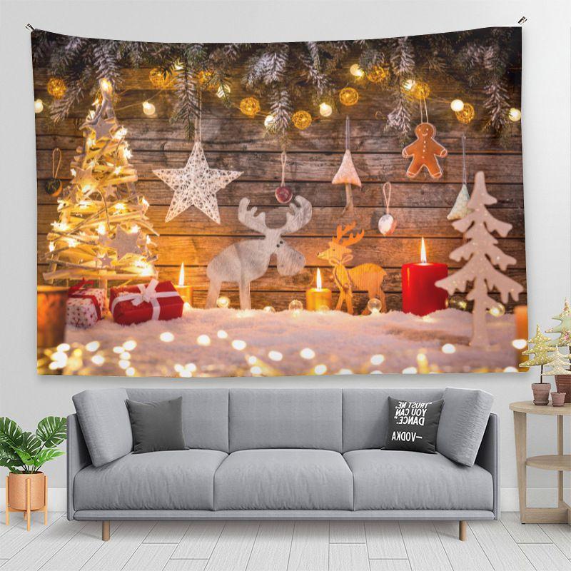 Festlicher Weihnachts-Wandteppich-Hintergrundstoff für Partydeko und mehr