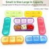 Updated Weekly Pill Organizer Case 7 Days Travel Pill Box Container 3 Times A Day Large Capacity for Vitamins Medicine Fish Oils