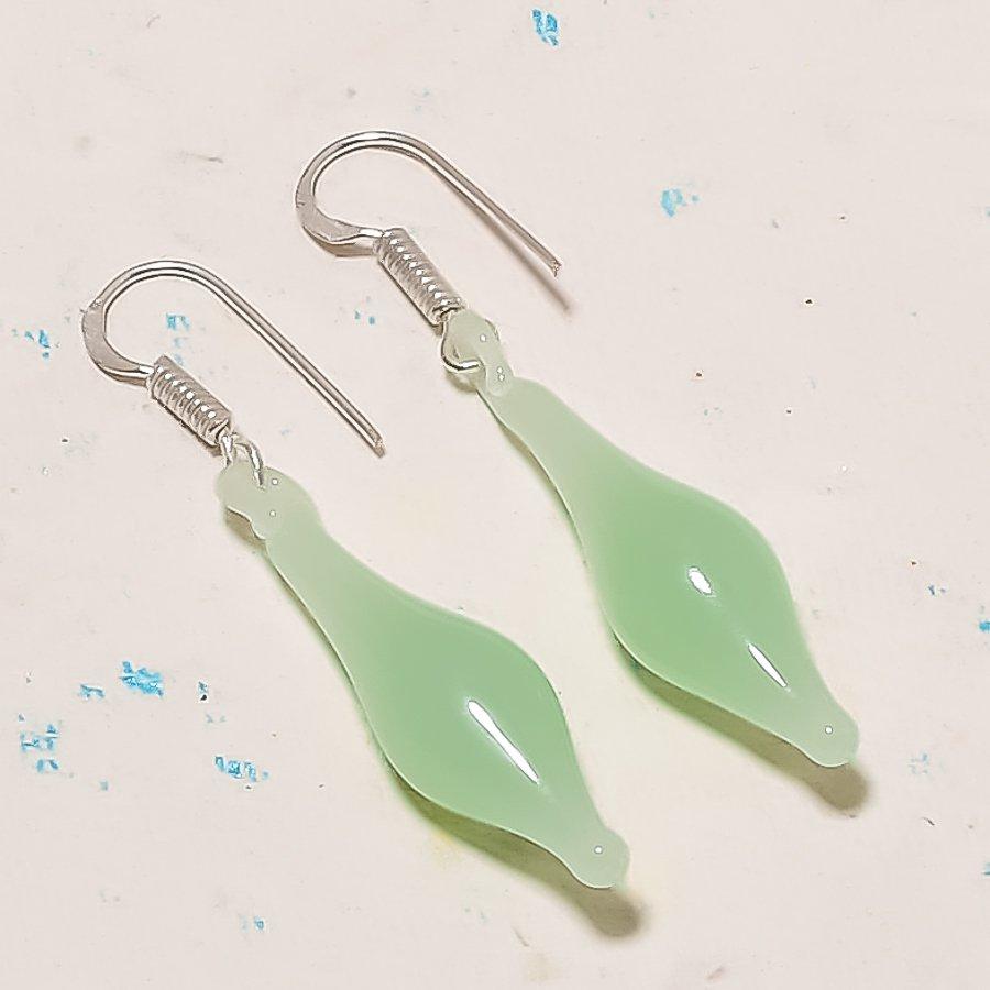 Natural Aqua Quartz Gemstone 925 Sterling Silver Jewelry Earring 2.05" AE-12728