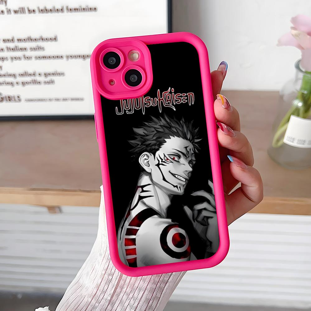 Jujutsu Kaisen Sukuna Mobile Phone Case for iPhone 17 16 15 14 13 12 11 Air Pro Max Plus Thicken TPU Colorful Cover Cover Pretty
