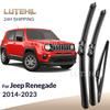 For Jeep Renegade BU 2014- Wiper Front & Rear Wiper Blades Windshield Windscreen Window Brushes 22"+20"+10"