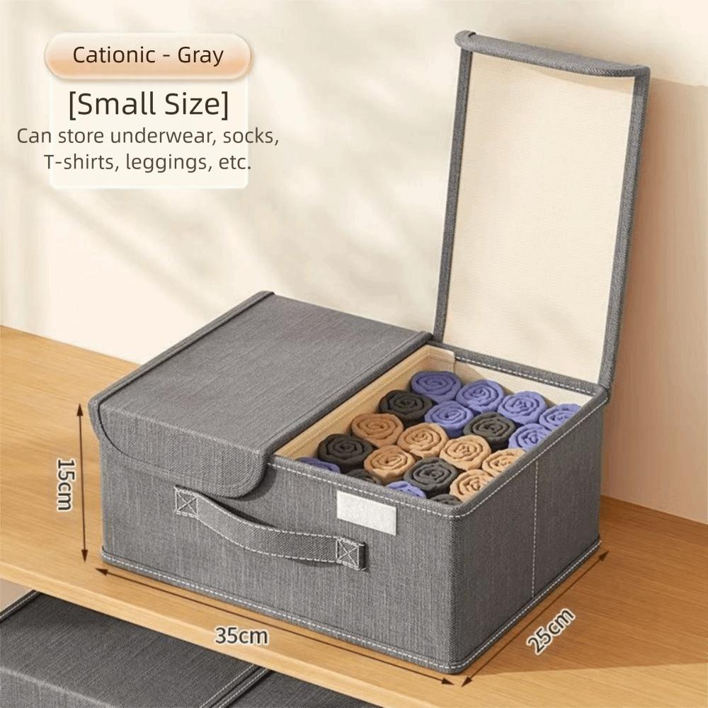 Foldable Closet Storage Container Reinforced Handles Toy Storage Organizer  Underwear Storage
