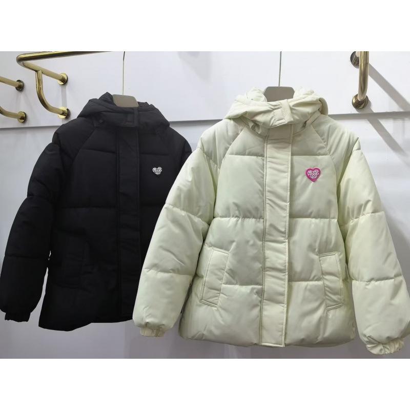 

Short thickened down cotton clothes women s new winter loose sweet cute cotton clothes bread clothes coat XL чёрный