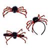 Eerie Spiders Themed Snap Wristband Hairband Pin Set Durable Polyester Halloween Party Supplies