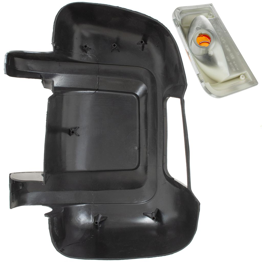 Citroen Jumper II 2006- exterior mirror housing + ORANGE TURN SIGNAL INSERT right 2 pcs. SET