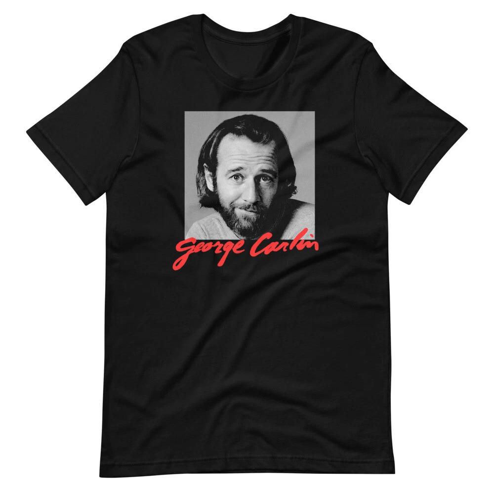GEORGE CARLIN Black Fan Art Tee Short-Sleeve Unisex T-Shirt M