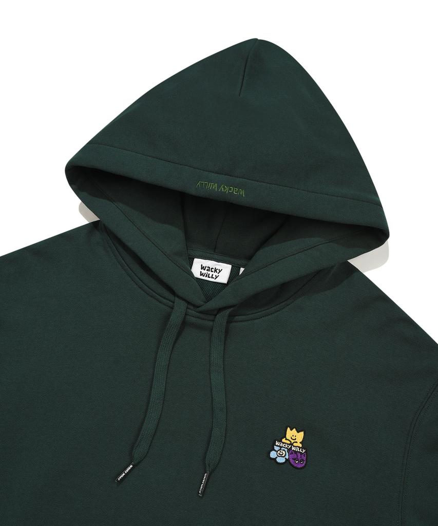 Double Wappen Hoodie Sweat Green