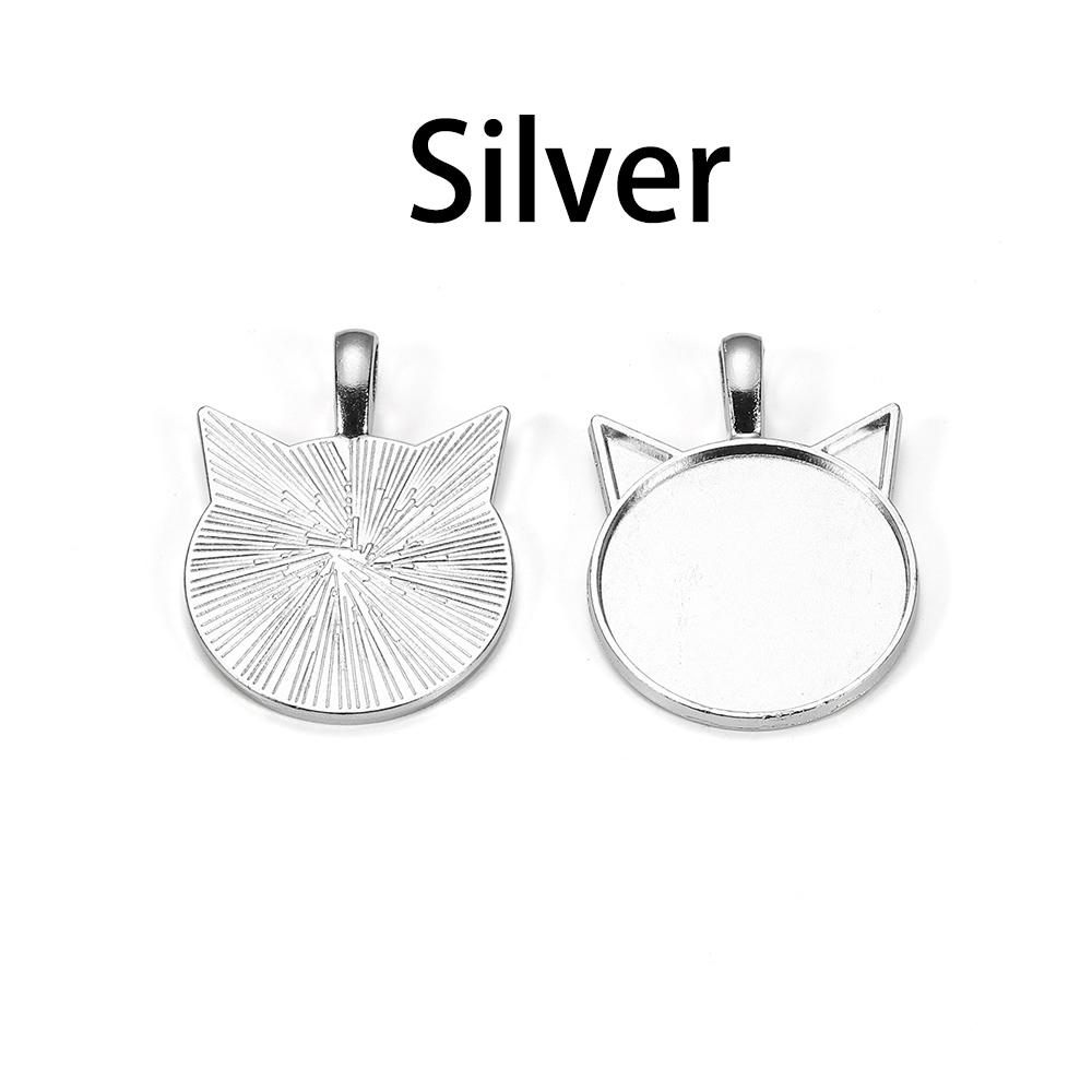 

5 шт./лот 25 мм кулон с кошачьим узором, кабошон, базовая установка для изготовления ювелирных изделий своими руками, принадлежности для камеи