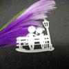 Couple Boy Girl Design Style On The Bench Metal Cutting Dies DIY Scrapbooking Embossing Stencil Paper Craft Album Template