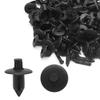 uxcell Rivets 0.3 inch (7 mm) Black Plastic Rivet Push Type Fender Retainer Clip for Car 100pcs