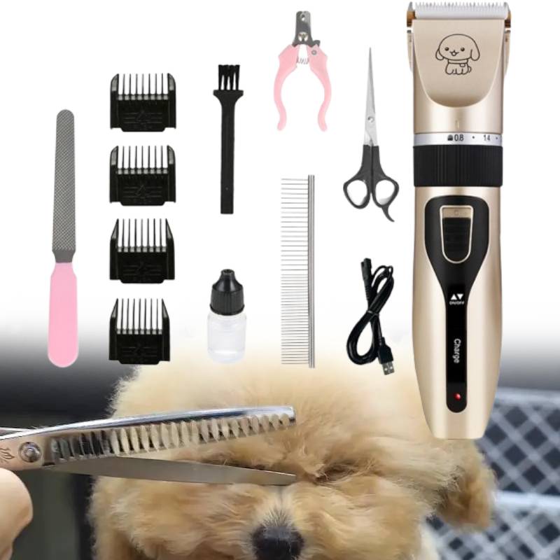Cordless Pet Electric Dog Cats Grooming Clippers Low Noise Shaver Kit Trimmer