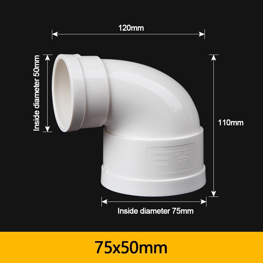 New PVC Pipe Reducing Elbow 2 Way White Pipe Fitting Corner Fittings Pipe DIY Shelf Building