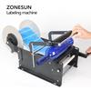 ZONESUN ZS-50W Manual Round Bottle Adhesive Sticker Label Applicator For Plastic Wine Bottle Packing Labeling Machine