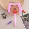 2Pcs Cartoon Capybara Pens Ballpoint Pen Plastic Fan Pen for Party Favor Classroom School Stationery Pen Supplies