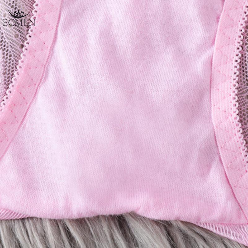 Women's Large Size Mid-waist Underwear Seamless Sexy Lace Panties for Women Pure Cotton Crotch Transparent Ladies Briefs Underpants Knickers