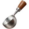 304 Grade Stainless Steel Coffee Scoop with Smooth Walnut Handle 15ml or 30ml Measuring Spoon for Pour Over and