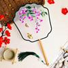Double-Sided Round Fan with Suzhou Embroidery for Hanfu or Qipao