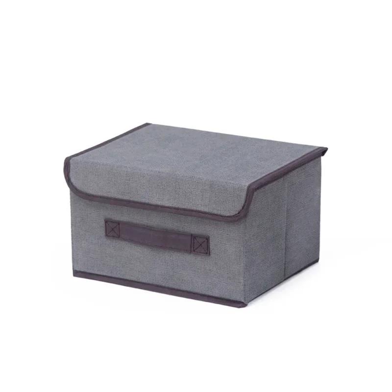 

WBBOOMING 2 Size Fold Non-woven Fabric Storage Box Home Supplies Clothing Underwear Sock And Kid Toy Storage Organizer Cosmetics