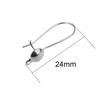 10 Stück 24mm Antiallergische Edelstahl Ohrhaken Verschlüsse PVD Nie Verblassend Ohrringherstellung Für DIY Schmuckzubehör Zubehör
