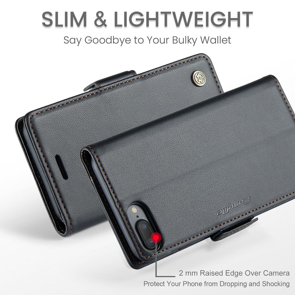 CaseMe Wallet Case for iPhone XS Max XR 8/7/6 Plus SE 2022 Magnetic Credit Card Holder Premium PU Leather Flip Case Cover