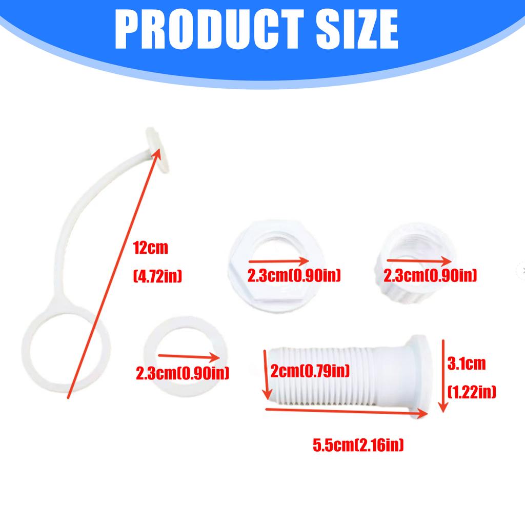Cooler Drain Plug Assembly Replacement Plastic Threaded Drain Plug Cooler Threaded Drain Plug Caps Cooler Part Accessory