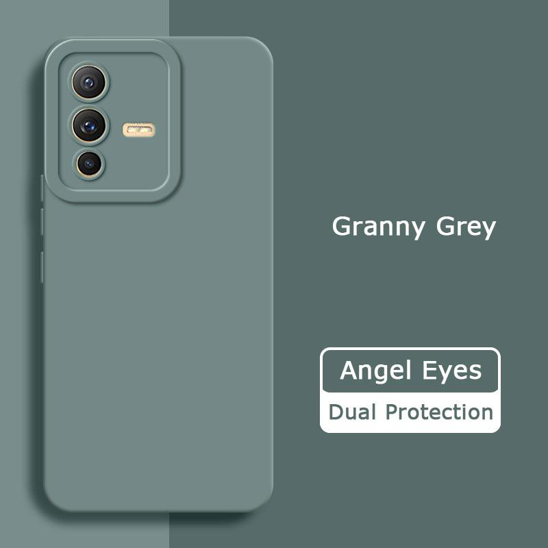 Angel Eyes Square Liquid Silicone Phone Case for VIVO V23 Pro 5G Soft Mobile Cover VIVOV23 V 23 V23Pro 360 Protective Shield Bag