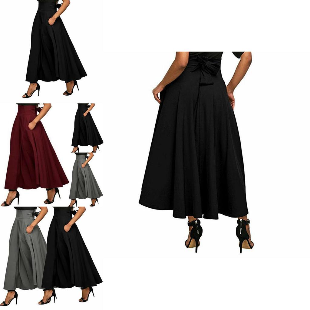 Elegantes Stretch High Waist Vintage Skaterrockkleid mit ausgestellten Falten