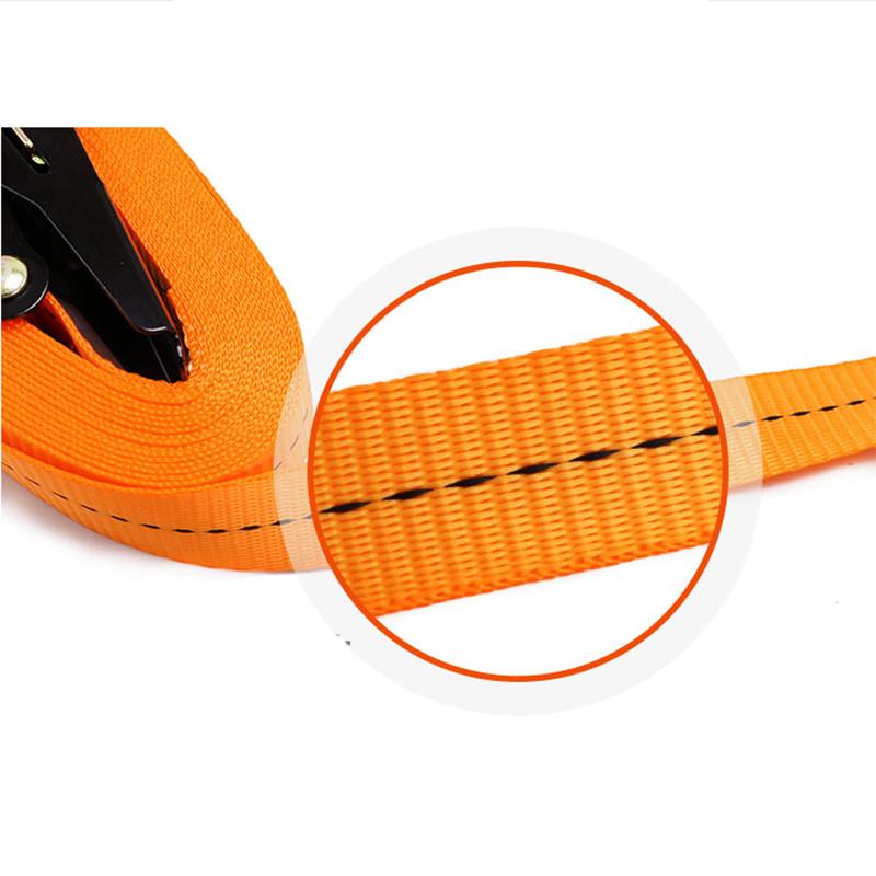 2m Stretch belts Strap for fastening 800Kg Wear Resistant Trailer Loads Heavy Duty Ratchet Strap Cargo Tie Down Durable No Hook