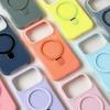 iPhone 17 Pro Max Jelly Magnetische Halterung Hülle - Kompatibel mit Apple 16, Macaron Serie Schutz für iPhone 15.