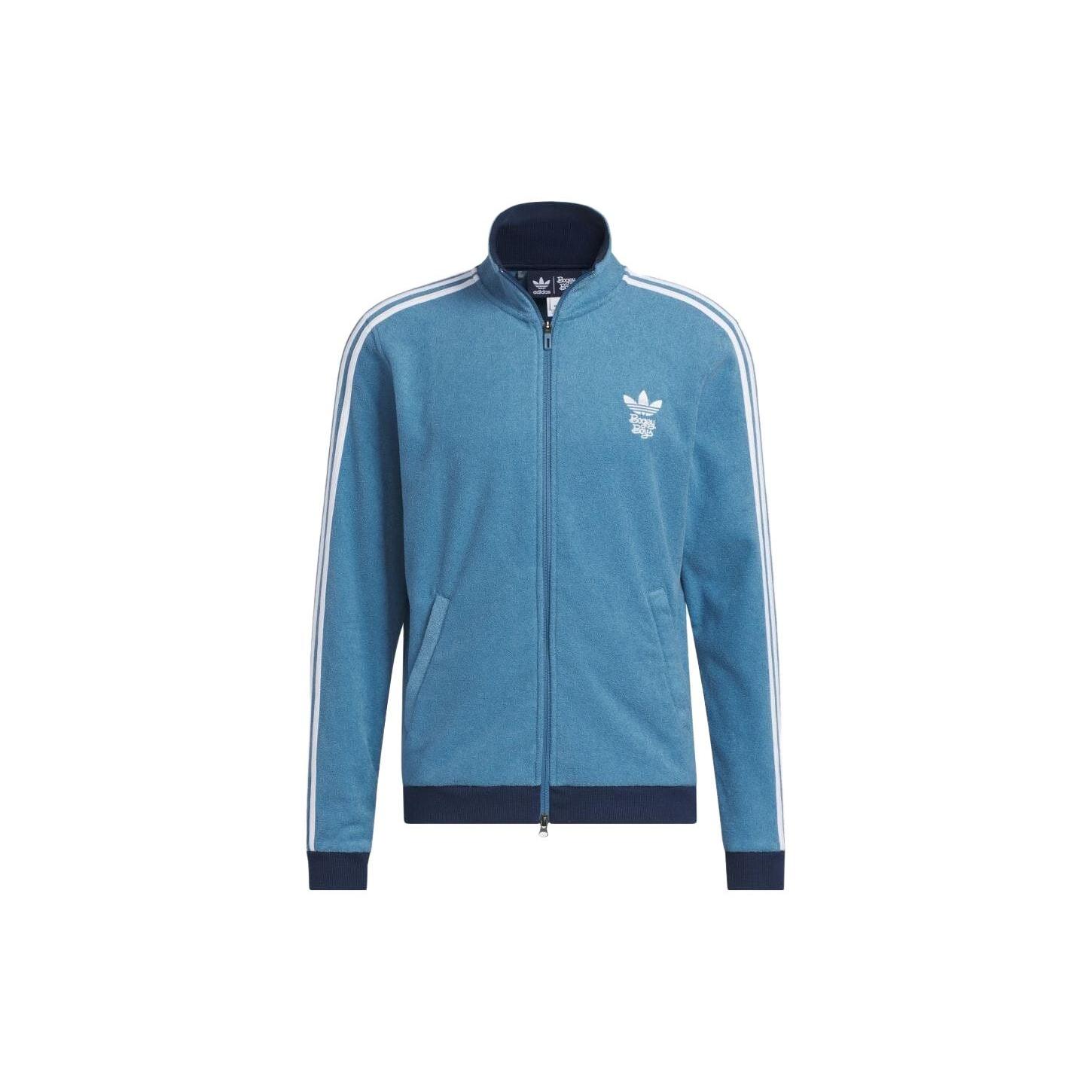 adidas x Bogey Boys Full-Zip Track Jacket  Altered Blue  Men s IJ3074 M