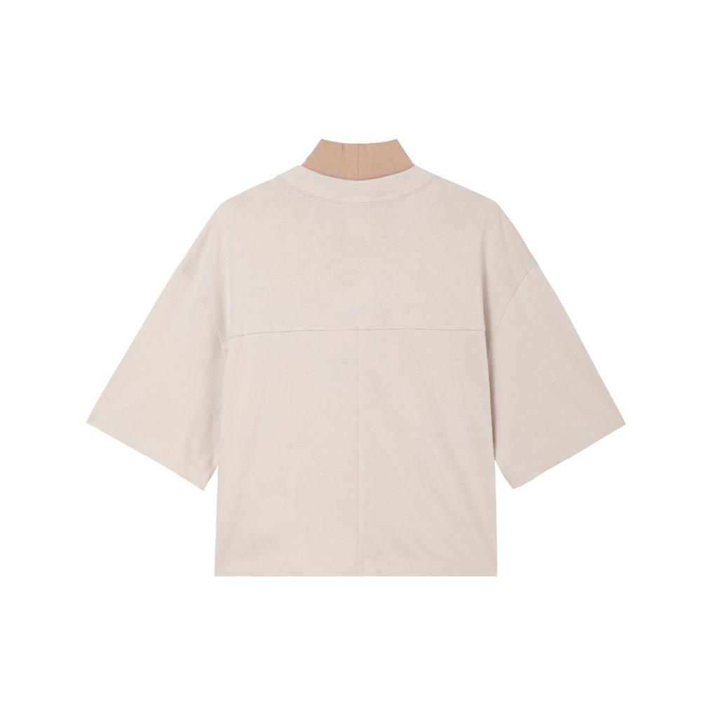 New Nike Drop Shoulder Sleeve T Shirt Women's Light Rosewood Umber FB7227-104