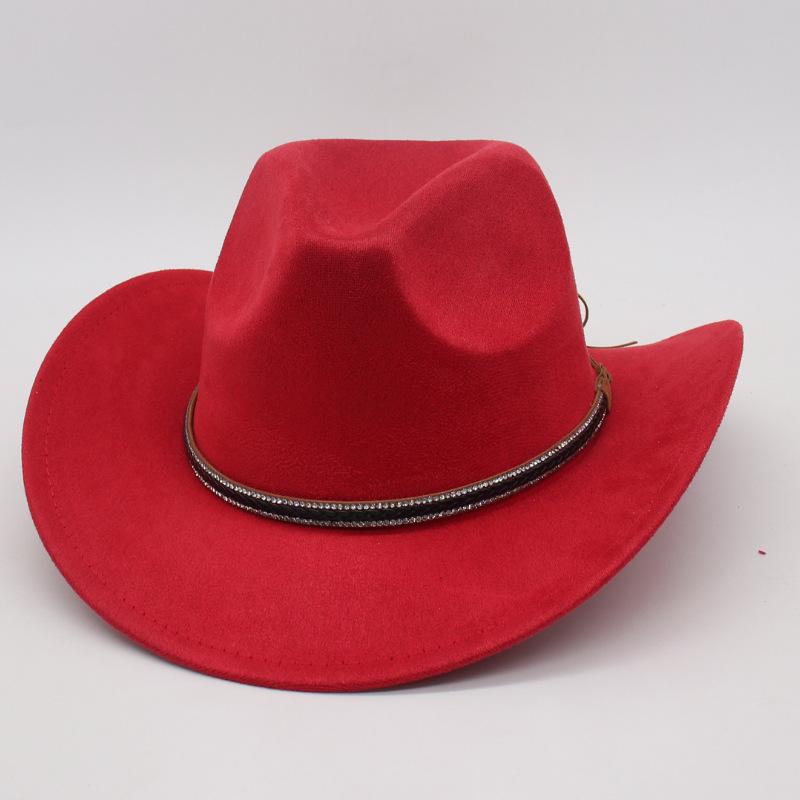 Outdoor men and women famous big-brimmed jazz hat spring and summer four seasons European and American style western suede denim top hat