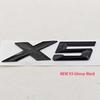 NEW 3D ABS Car Styling Logo X3 X5 Rear Trunk Badge Sticker Emblem Decals For BMW X3 X5 Auto Tail Accessories Uw2