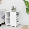 VidaXL Cabinet On Wheels White 60x53x72 Cm Chipboard