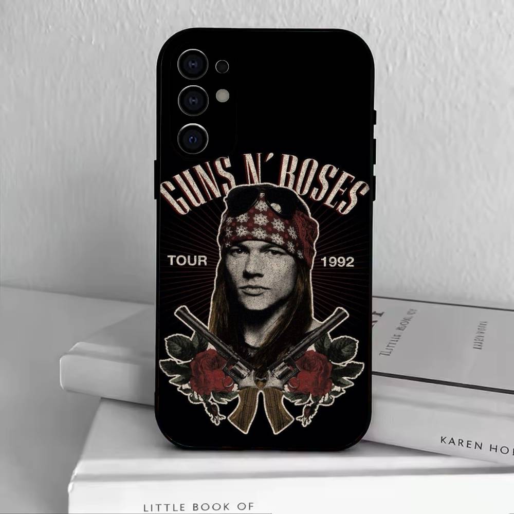Band G-Guns N' Roses Phone Case For Samsung S25,S24,S21,S22,S23,S30,Ultra,S20,Plus,Fe,Lite,Note,10,Black Cover