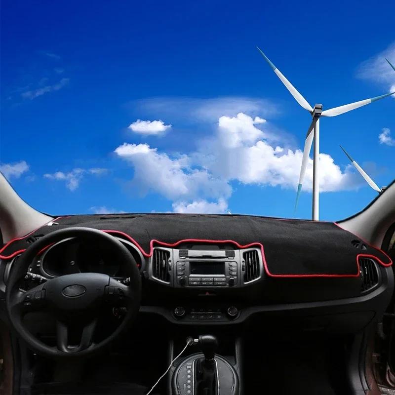 Für Kia Sportage 3 2010 2011 2012 2013 2014 2015 Auto Armaturenbrettabdeckungen Lichtschutzpolster Sonnenschutz Anti-UV Teppiche Matten Zubehör