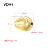 Unique Round and Heart-Shaped 3D Spacer Beads, Gold-Plated Brass Metal Beads DIY Crafting Supplies for Necklaces Bracelets:VZ446