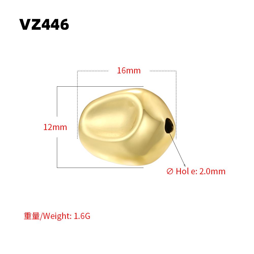 Unique Round and Heart-Shaped 3D Spacer Beads, Gold-Plated Brass Metal Beads DIY Crafting Supplies for Necklaces Bracelets:VZ446