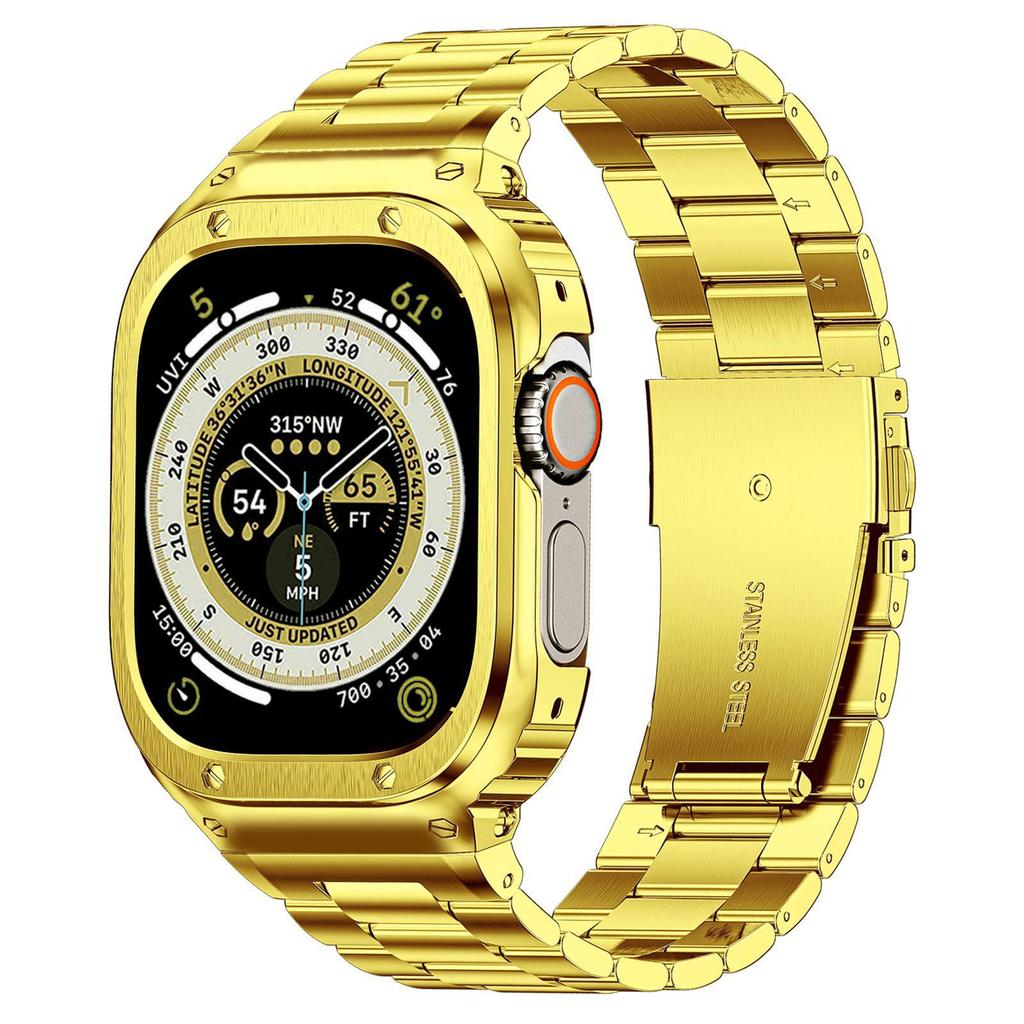 3-in-1 Strap and Protective Case for Apple Watch S3-S8 (41/44/45/49mm)