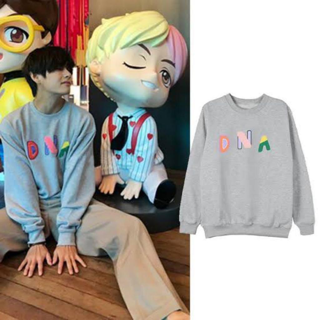 [USED] BTS DNA Sweatshirt Gray XL