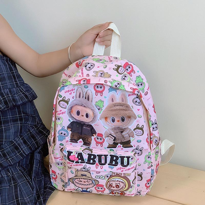 School Bag Backpack Children's Bag LABUBU Elementary School Backpack Girl Boy School Backpack 6 Colors