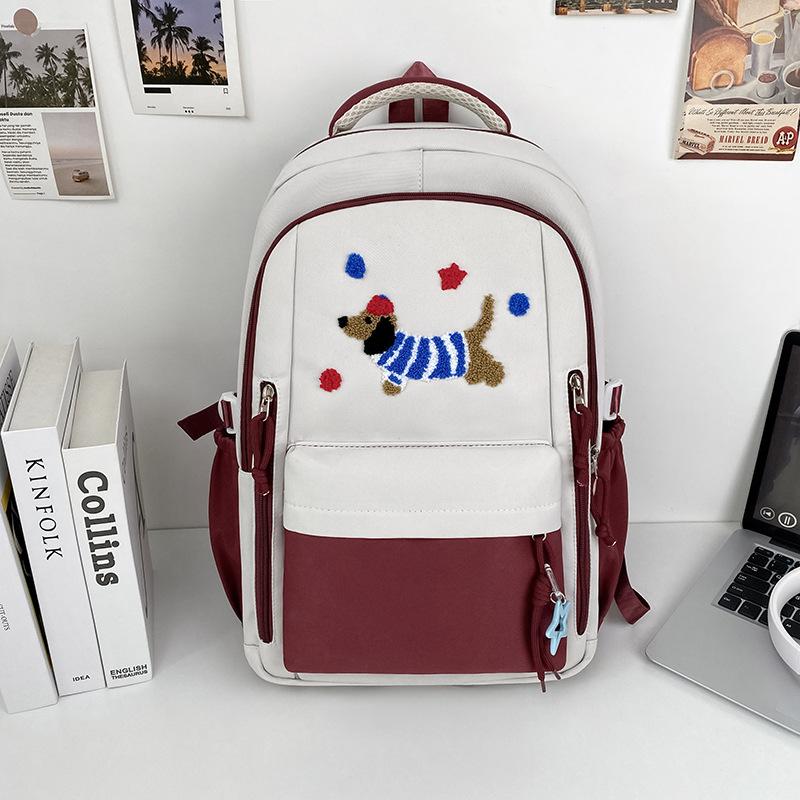 Schoolbag Cute Backpack 1011 New Large Capacity Lightweight Casual Backpack Cartoon Dachshund College Student School Bag Girls